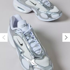 Size 8-Nike Women's Air Max Muse Bold Sneaker Metallic Silver White